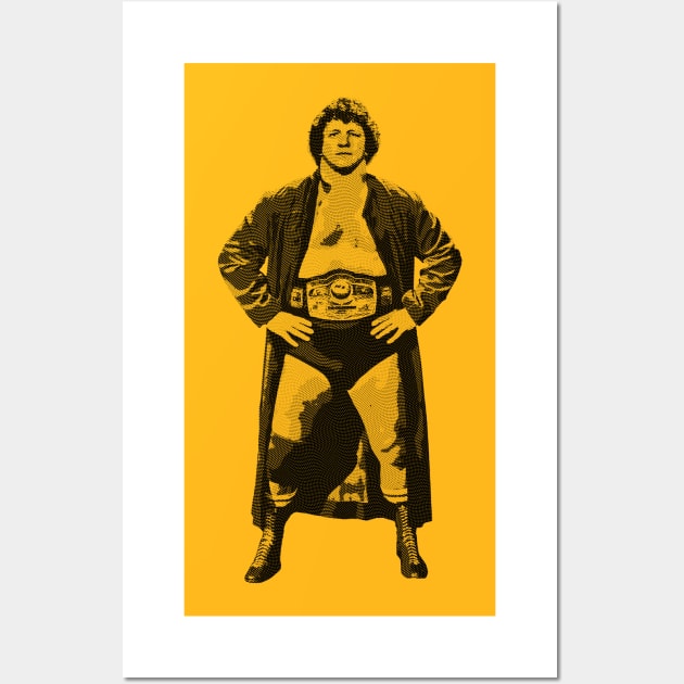 Terry Funk Classic Simple Engrved Wall Art by Chillashop Artstudio